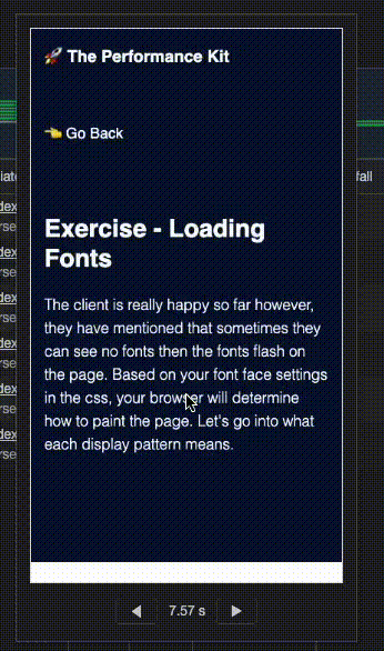Before shot of the improvement to the fonts